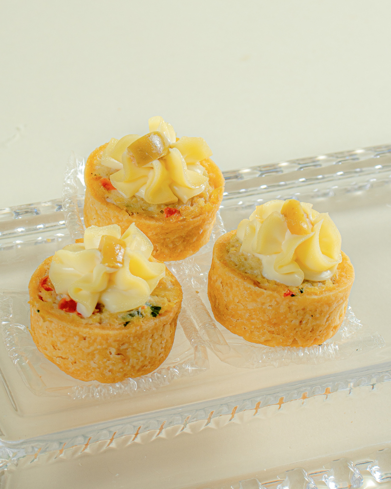 Mini Quiche de Bacalhau